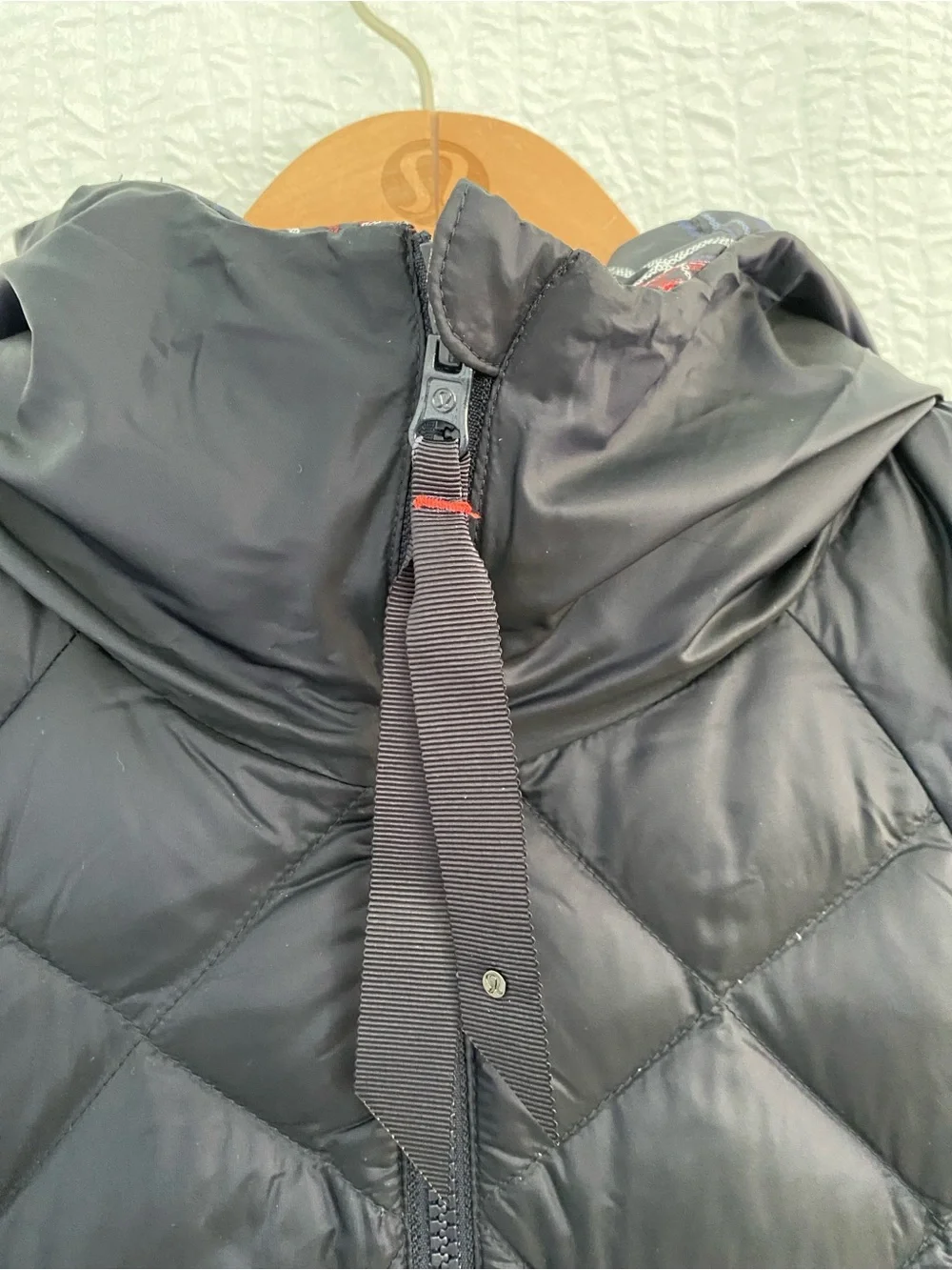 Lululemon NEW The Fluffiest Plaid Quilted Down Hooded Puffer Reversible Vest